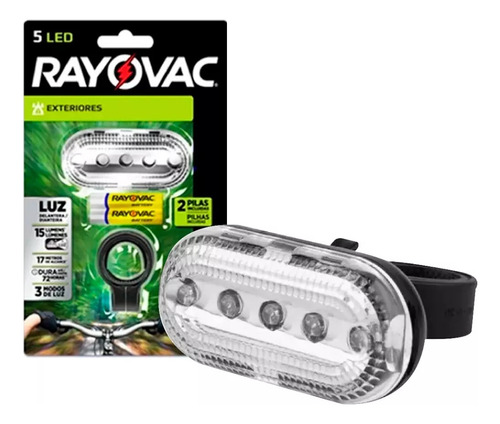 Linterna señaladora LED Rayovac para bicicleta